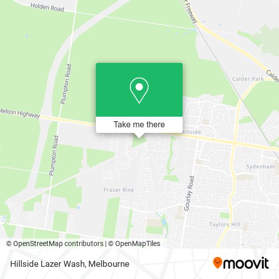 Hillside Lazer Wash map