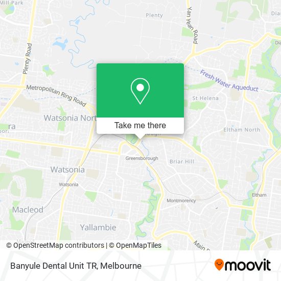 Banyule Dental Unit TR map