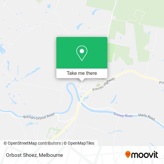 Orbost Shoez map