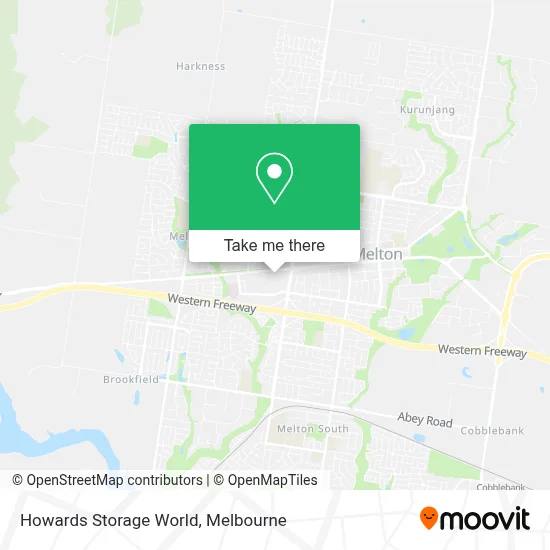 Mapa Howards Storage World