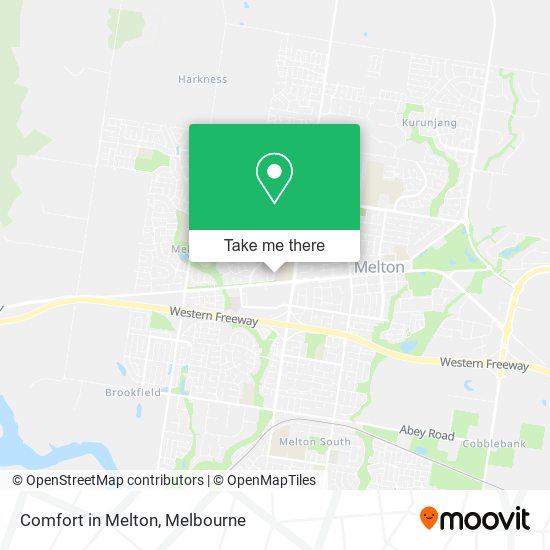 Mapa Comfort in Melton