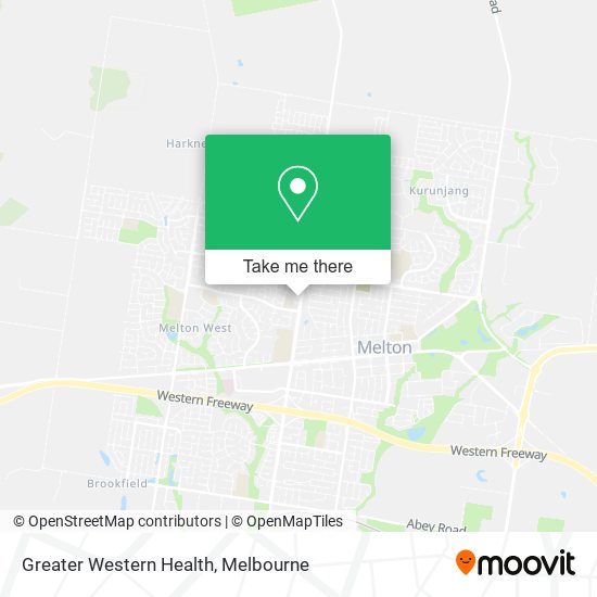 Greater Western Health map