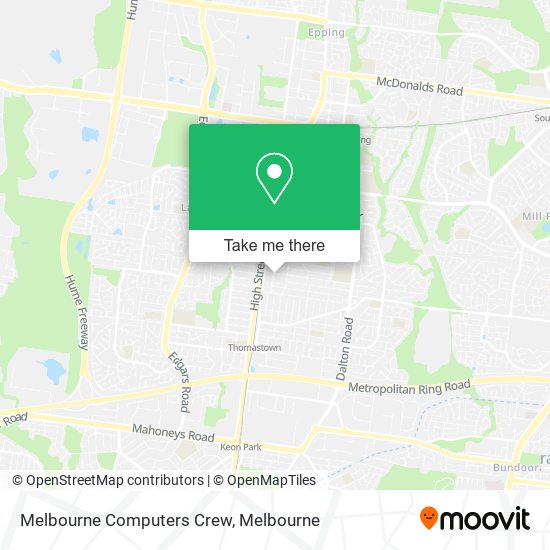 Melbourne Computers Crew map