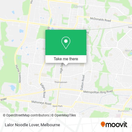 Lalor Noodle Lover map