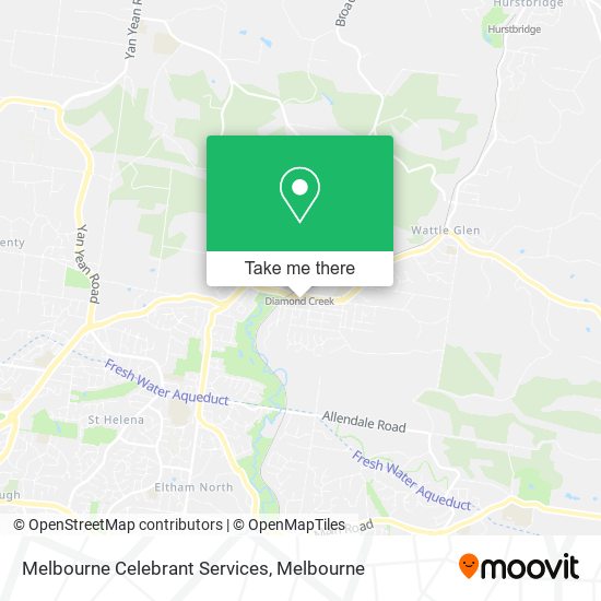 Melbourne Celebrant Services map