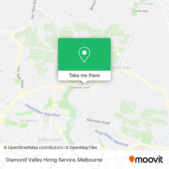 Mapa Diamond Valley Hiring Service