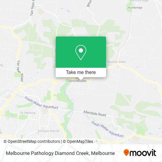 Mapa Melbourne Pathology Diamond Creek