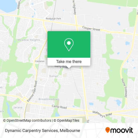 Dynamic Carpentry Services map