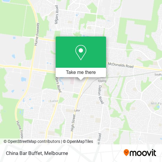 China Bar Buffet map