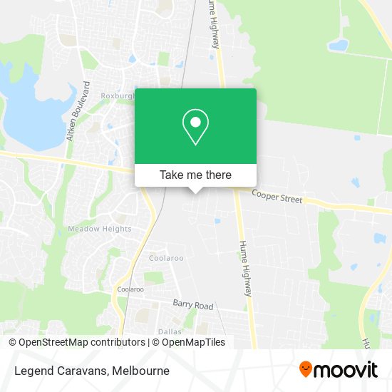 Legend Caravans map