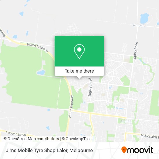 Jims Mobile Tyre Shop Lalor map