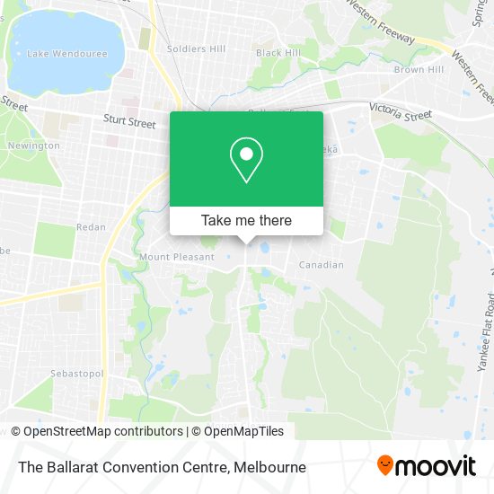 The Ballarat Convention Centre map