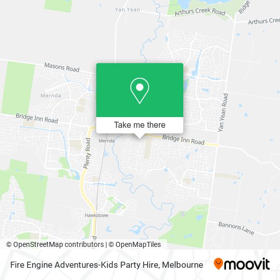 Fire Engine Adventures-Kids Party Hire map