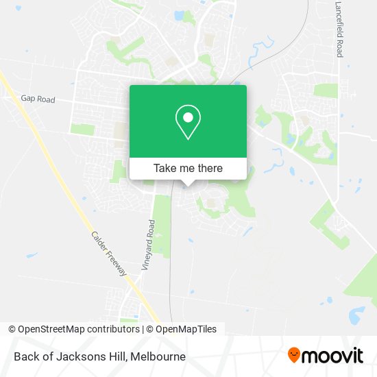 Back of Jacksons Hill map