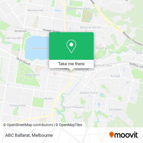 ABC Ballarat map