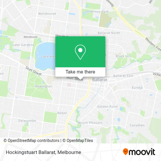 Mapa Hockingstuart Ballarat