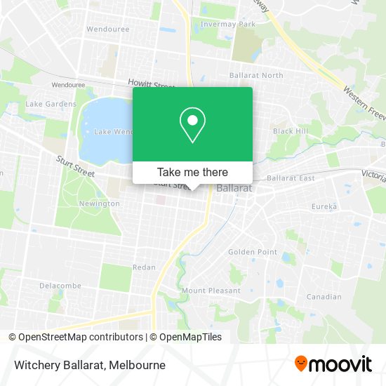 Witchery Ballarat map