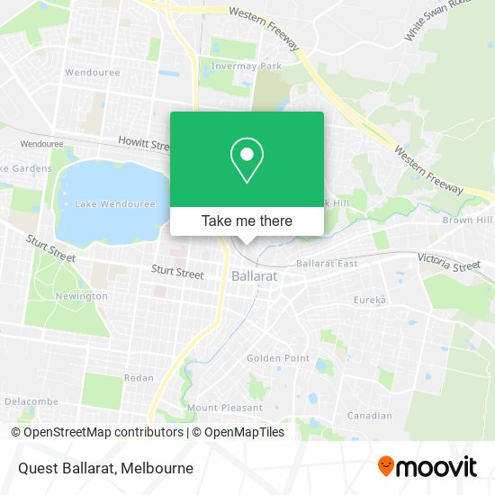 Quest Ballarat map