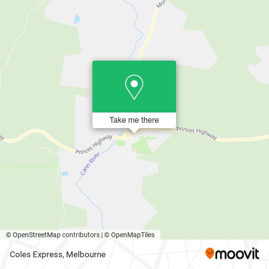 Coles Express map