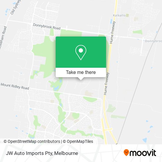 JW Auto Imports Pty map