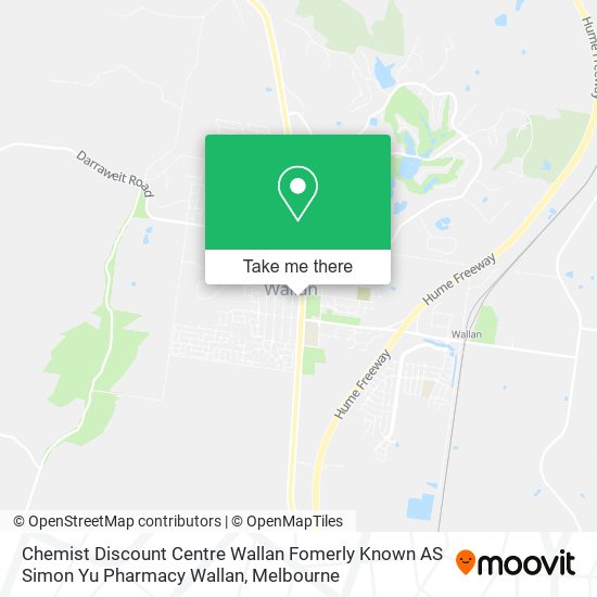 Chemist Discount Centre Wallan Fomerly Known AS Simon Yu Pharmacy Wallan map