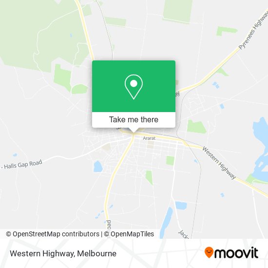 Mapa Western Highway