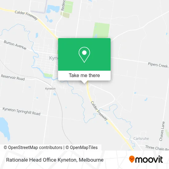 Mapa Rationale Head Office Kyneton