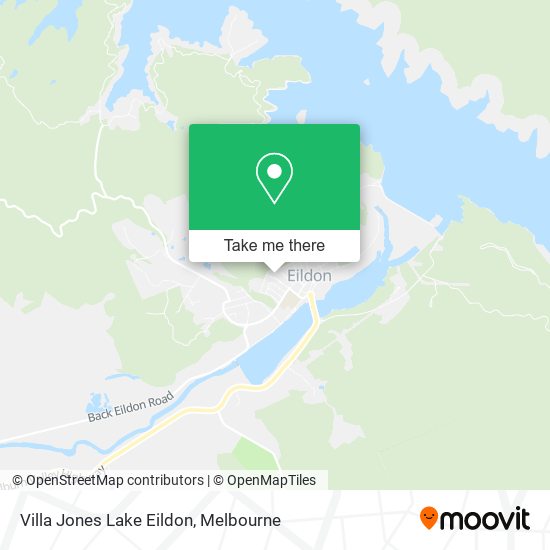 Villa Jones Lake Eildon map
