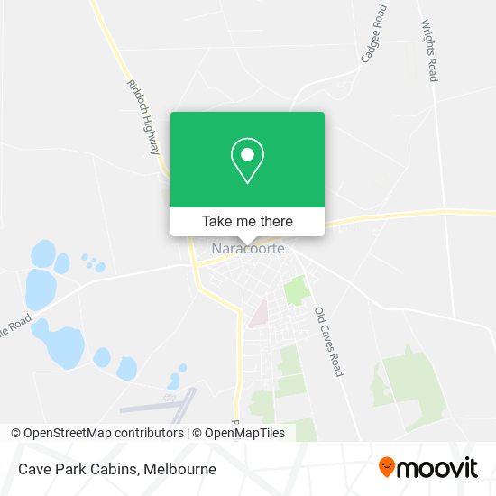 Cave Park Cabins map