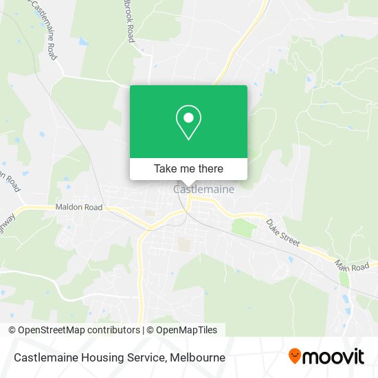 Mapa Castlemaine Housing Service