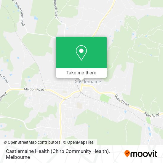 Mapa Castlemaine Health (Chirp Community Health)