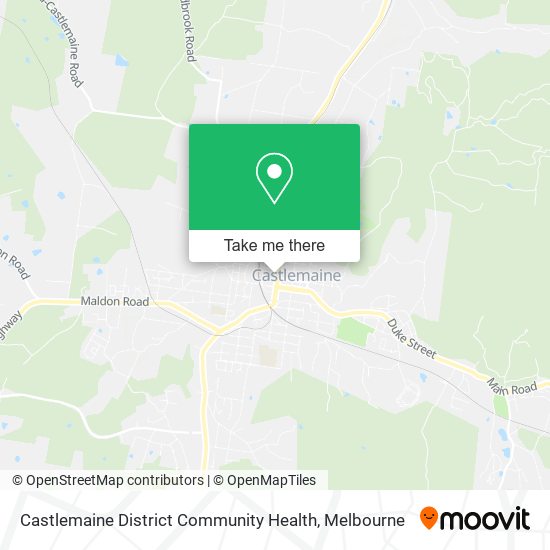 Castlemaine District Community Health map