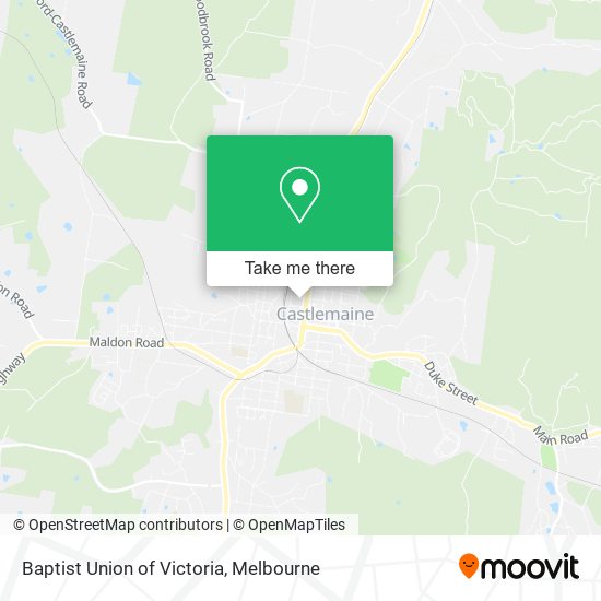 Baptist Union of Victoria map