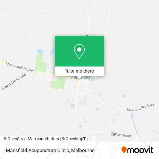 Mansfield Acupuncture Clinic map