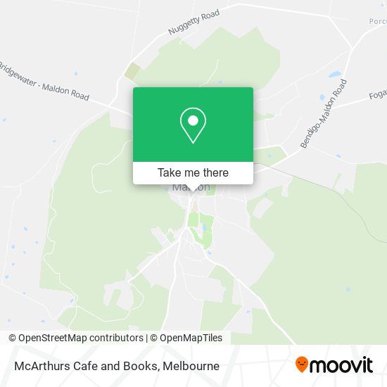 McArthurs Cafe and Books map