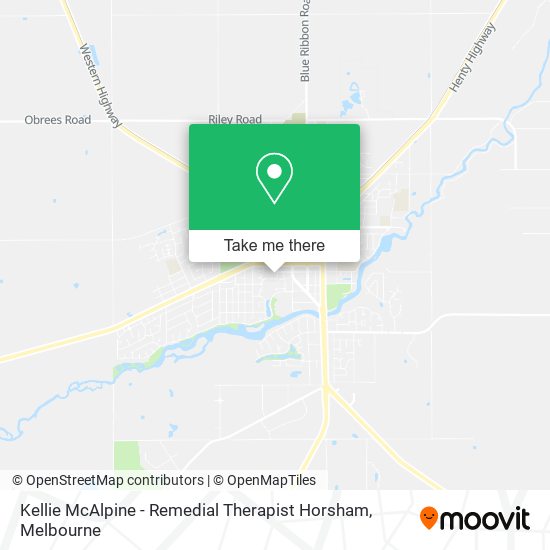 Kellie McAlpine - Remedial Therapist Horsham map