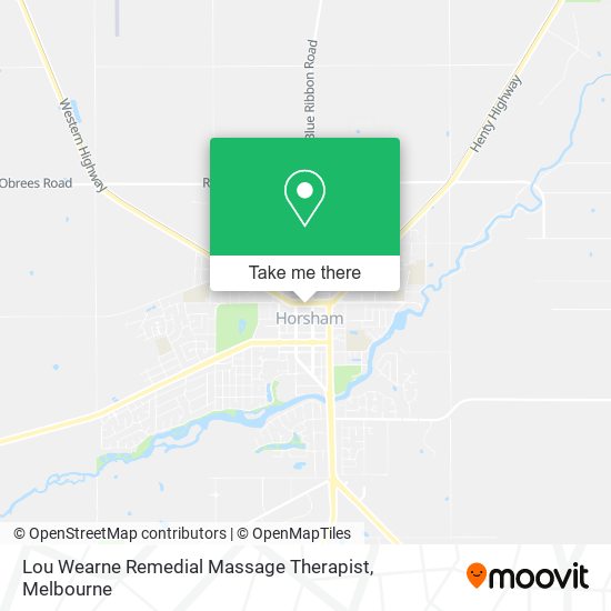 Lou Wearne Remedial Massage Therapist map