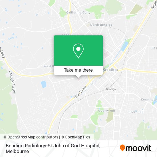 Bendigo Radiology-St John of God Hospital map