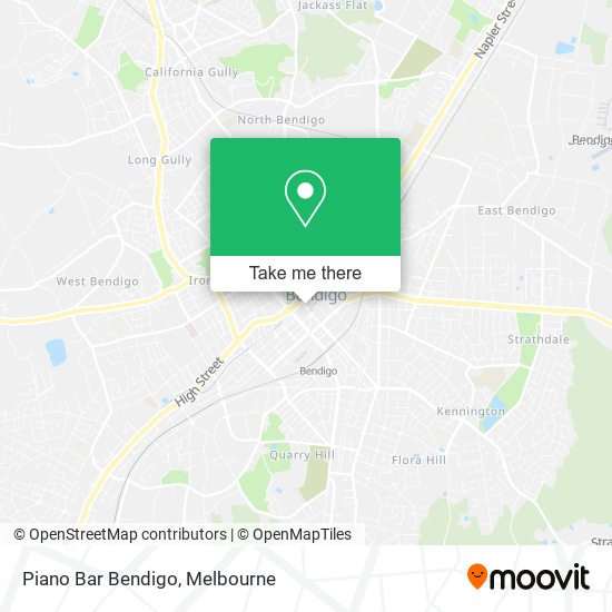 Piano Bar Bendigo map