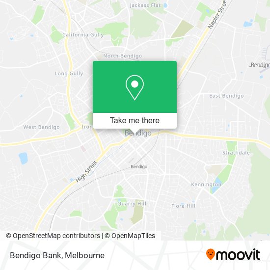 Bendigo Bank map