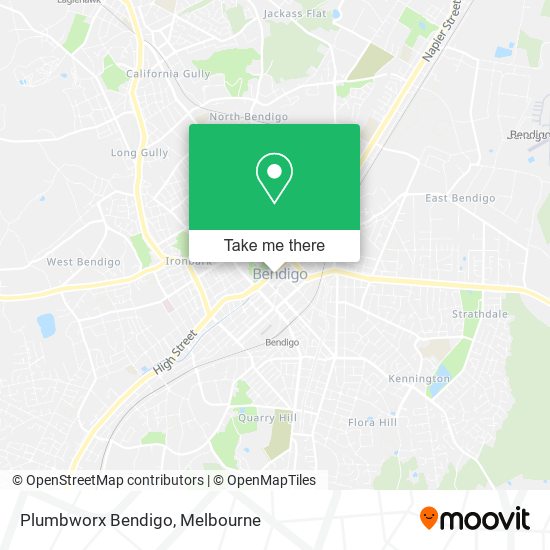 Plumbworx Bendigo map