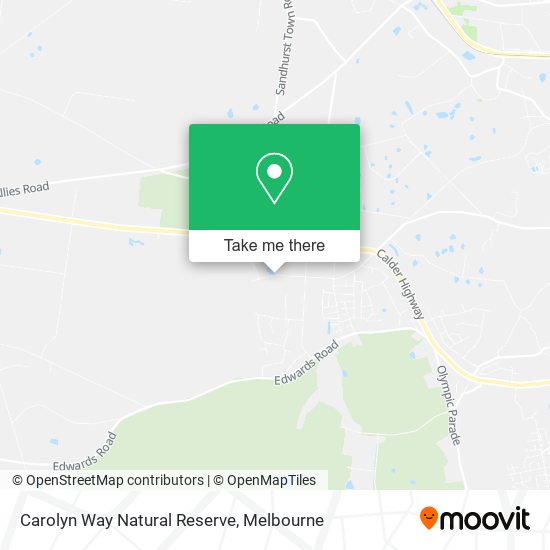 Carolyn Way Natural Reserve map