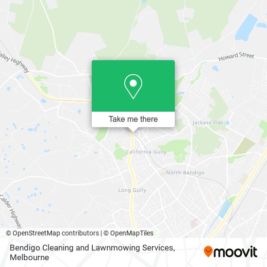 Bendigo Cleaning and Lawnmowing Services map