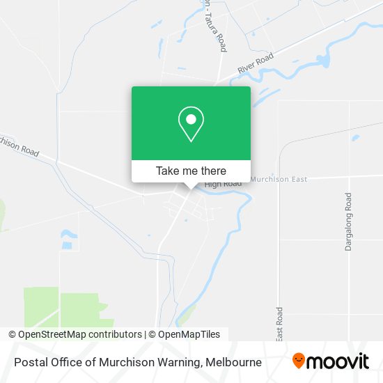 Postal Office of Murchison Warning map