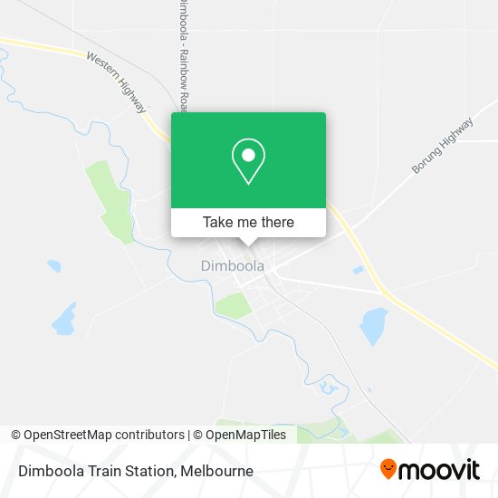 Dimboola Train Station map