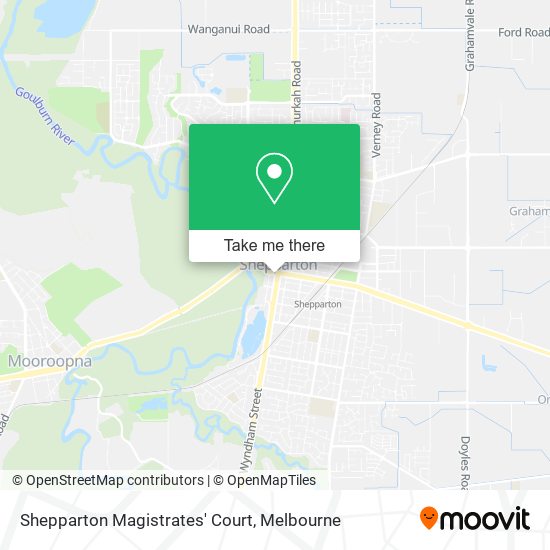 Shepparton Magistrates' Court map