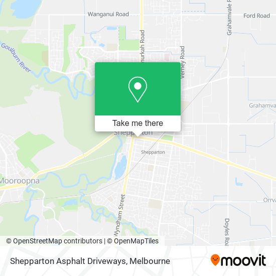 Shepparton Asphalt Driveways map