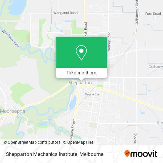 Mapa Shepparton Mechanics Institute