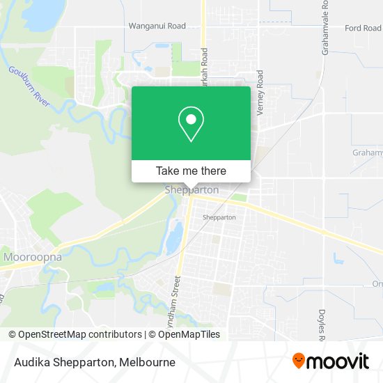 Mapa Audika Shepparton