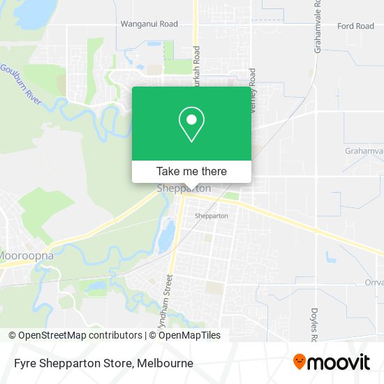 Mapa Fyre Shepparton Store